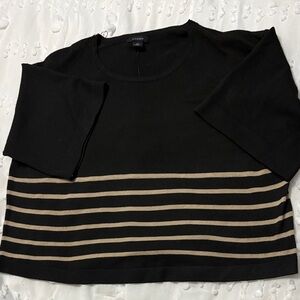 Black and Tan Striped Sweater
